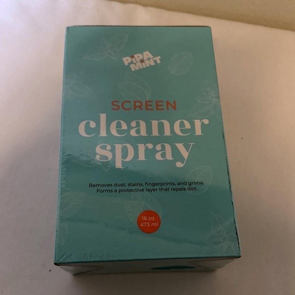 Pipa Mint ~ Screen Cleaner Spray ~ 16oz With Microfiber Cloth ‎ ~ Sealed New